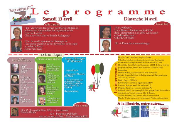 Remue-meninges_normandie_lisieux 2013_programme